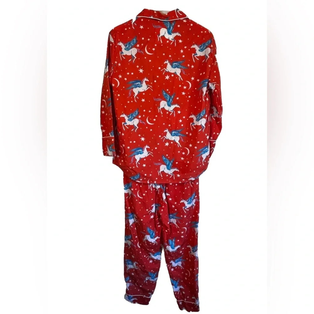 Printfresh Moon Flight Pegasus Unicorn Organic
Cotton Long Pajama Set Size XXS - Picture 6 of 7